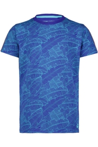 4President shirt Gijs clematis blue leaves aop